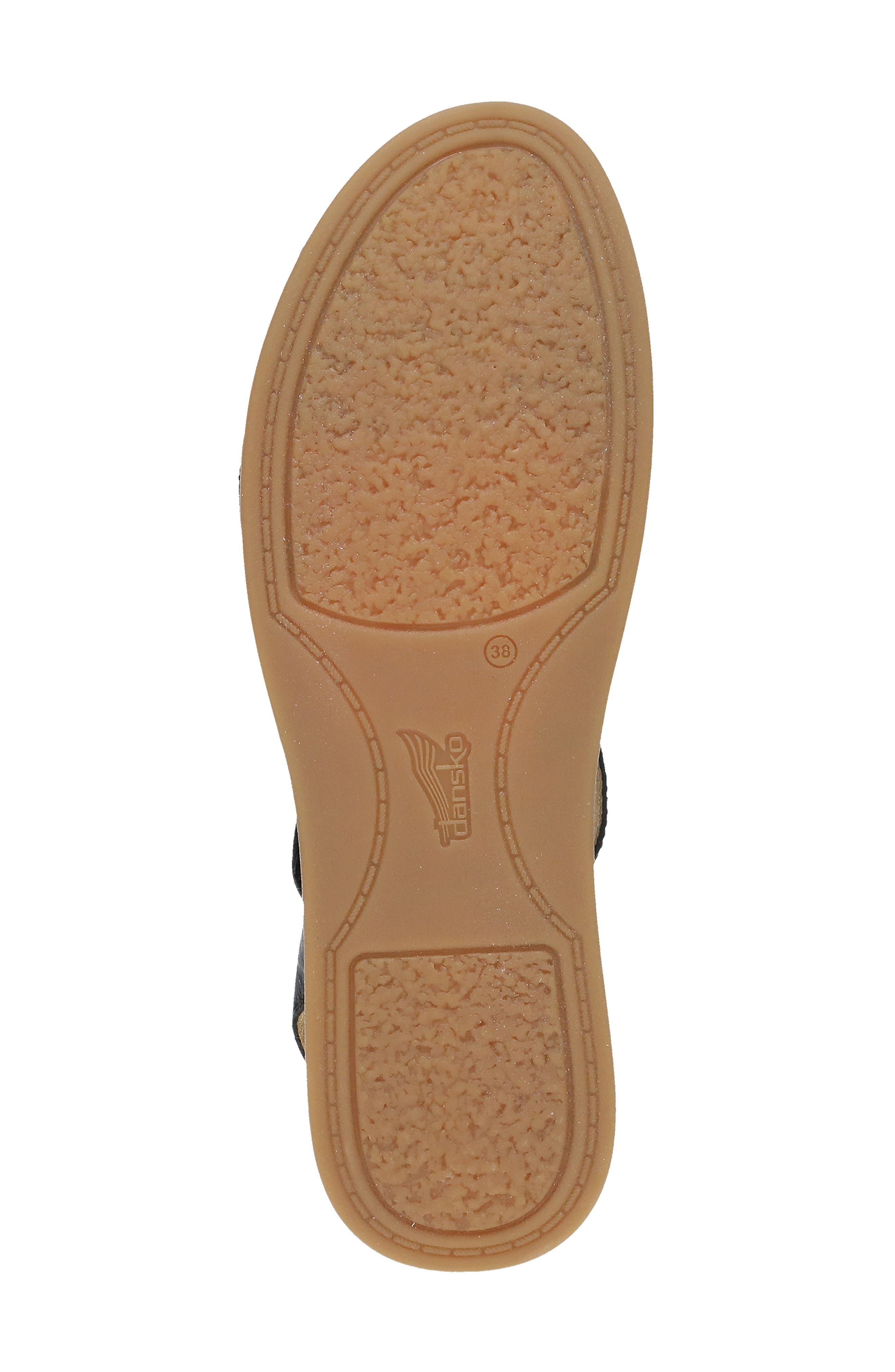 Dansko Christa Slingback Platform Wedge Sandal, Alternate, color, Black