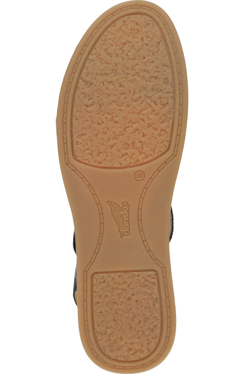 Dansko Christa Slingback Platform Wedge Sandal, Alternate, color, Black