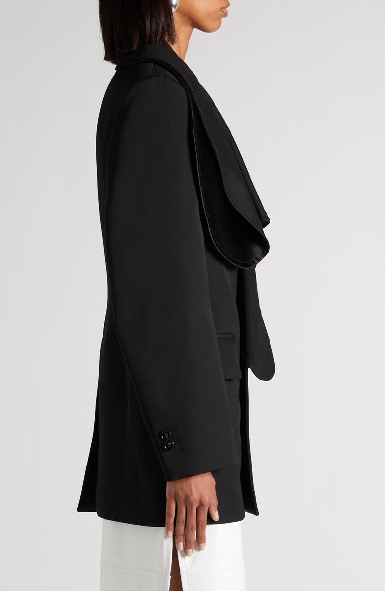 Bottega Veneta Rabbit Lapel Compact Wool Blazer, Alternate, color, 