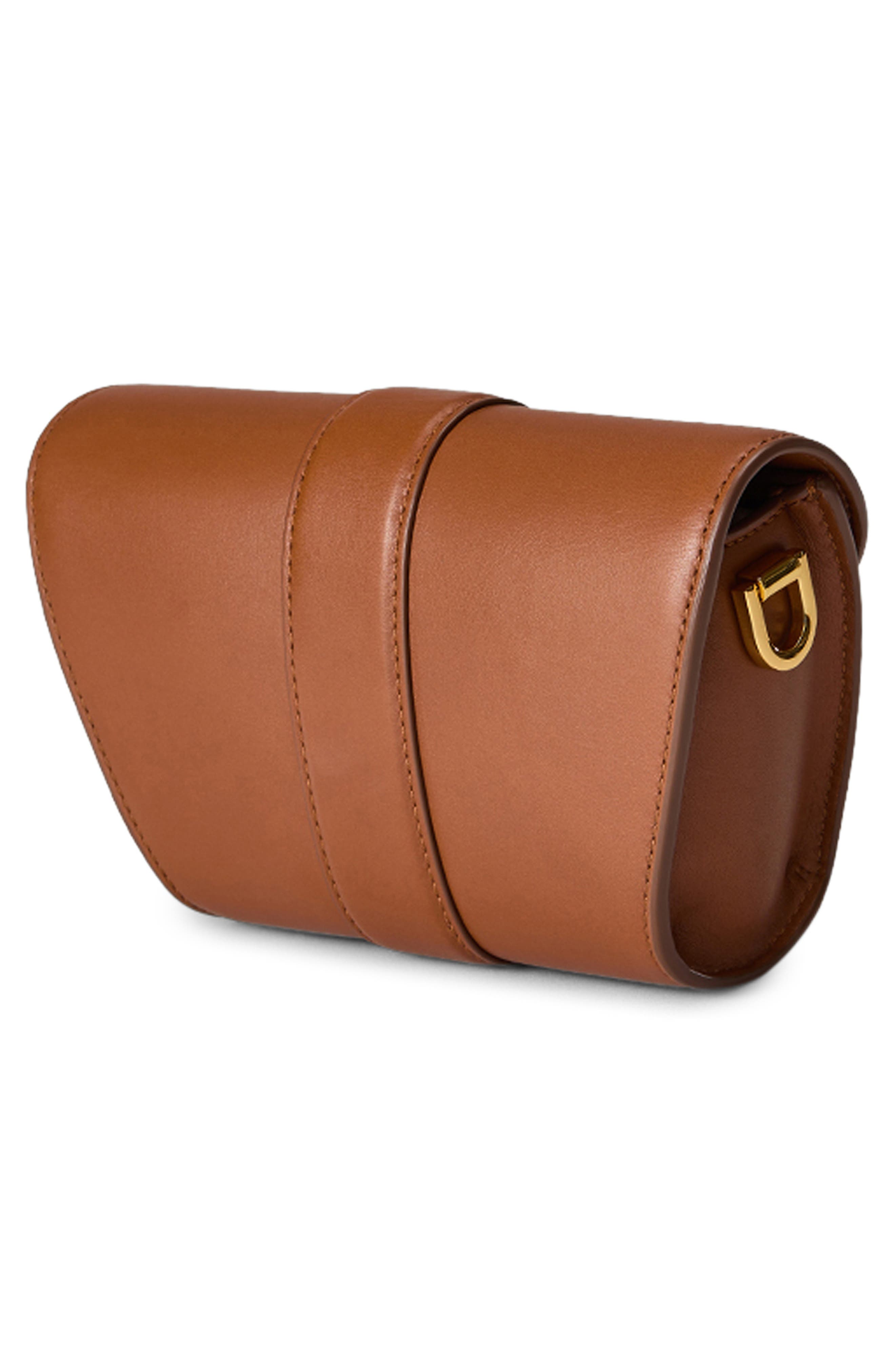 Small Crest Lock Trap Bag, Alternate, color, HAZELWOOD