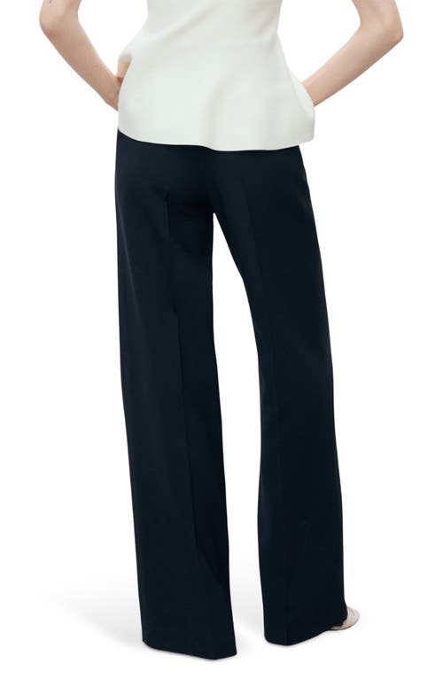 Shop Mango Contrast Button Straight Leg Pants