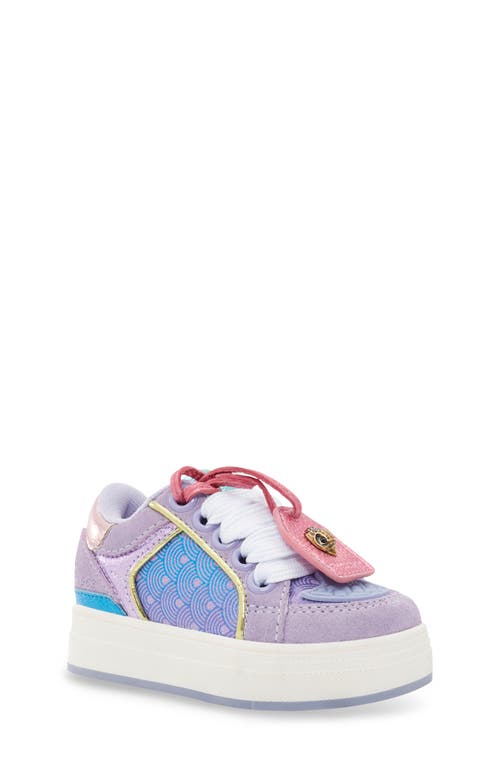 Kurt Geiger London Kids' Mini Southbank Platform Sneaker In Purple