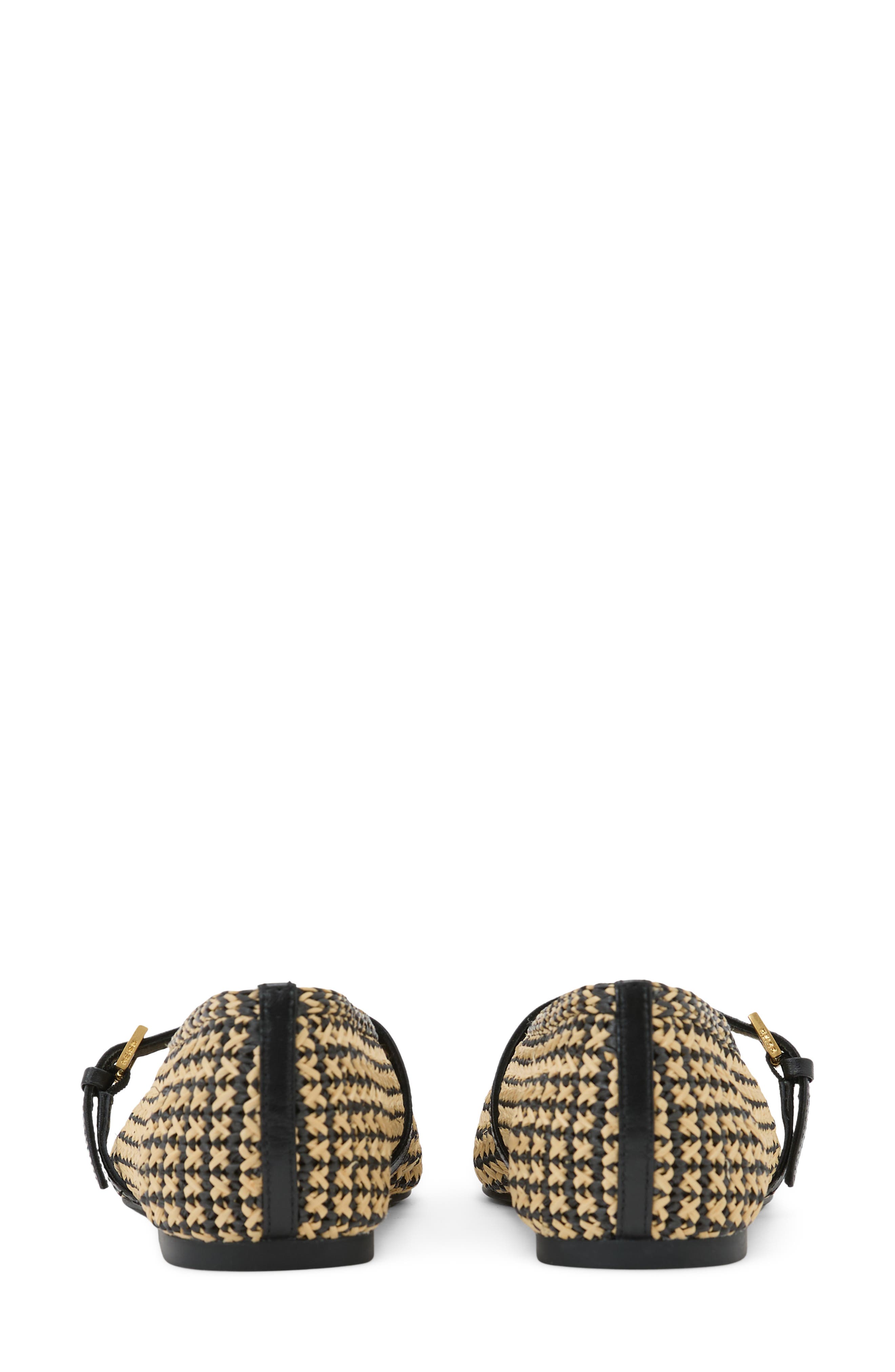 Davina Mary Jane Flat, Alternate, color, NATURAL/ BLACK