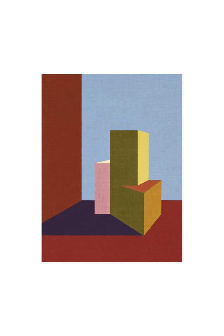 Form and Structure No. 06 Geometric Abstract Art Print, Main, color, Black Frame - 12x16