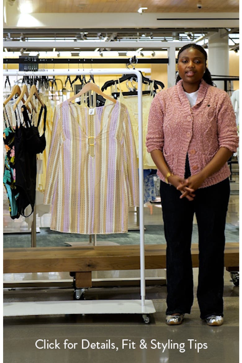 Paradise Metallic Knit Cover-Up Tunic video