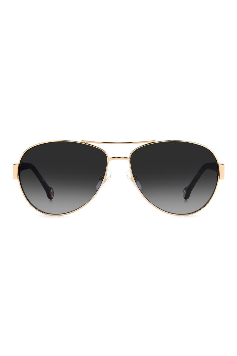 59mm Gradient Aviator Sunglasses, Main, color, 0000-9O