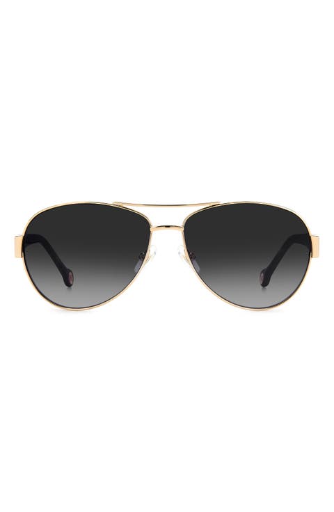 59mm Gradient Aviator Sunglasses