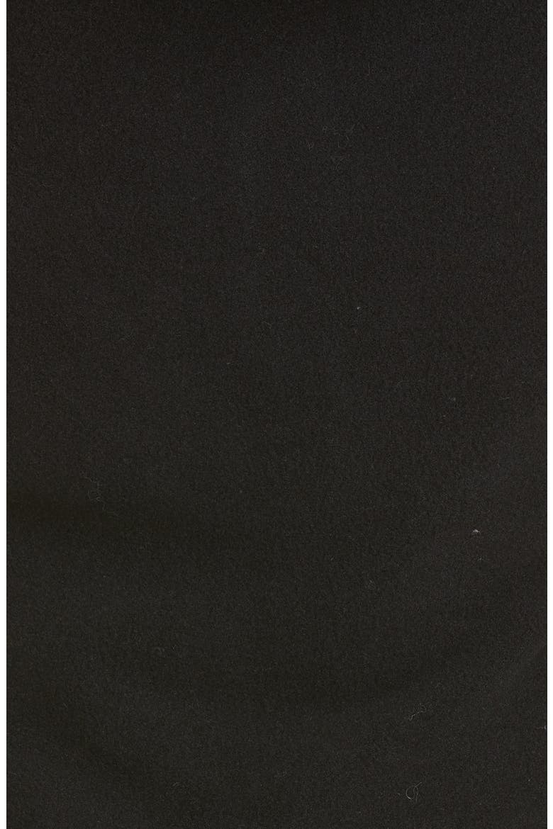 Quilted 750 Fill Power Down & Fleece Hooded Cardigan, Alternate, color, BLACK