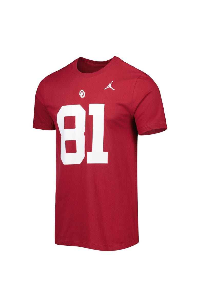 Jordan Brand Men's Jordan Brand Mark Andrews Crimson Oklahoma Sooners Alumni Name & Number Team T-Shirt, Alternate, color, 