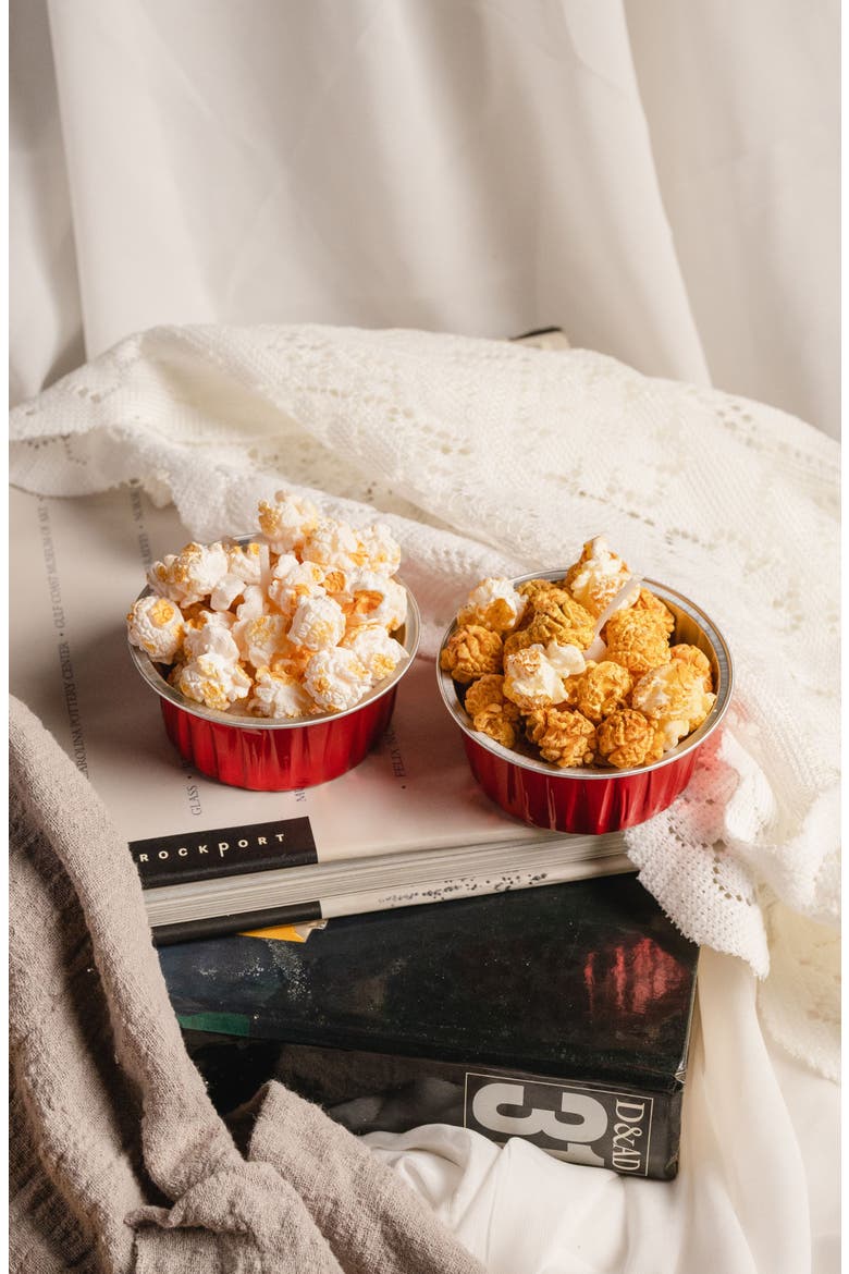 Popcorn Candle Bowl, Alternate, color, Caramel