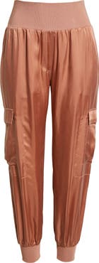 Cinq à Sept Giles Cupro Crop Cargo Joggers