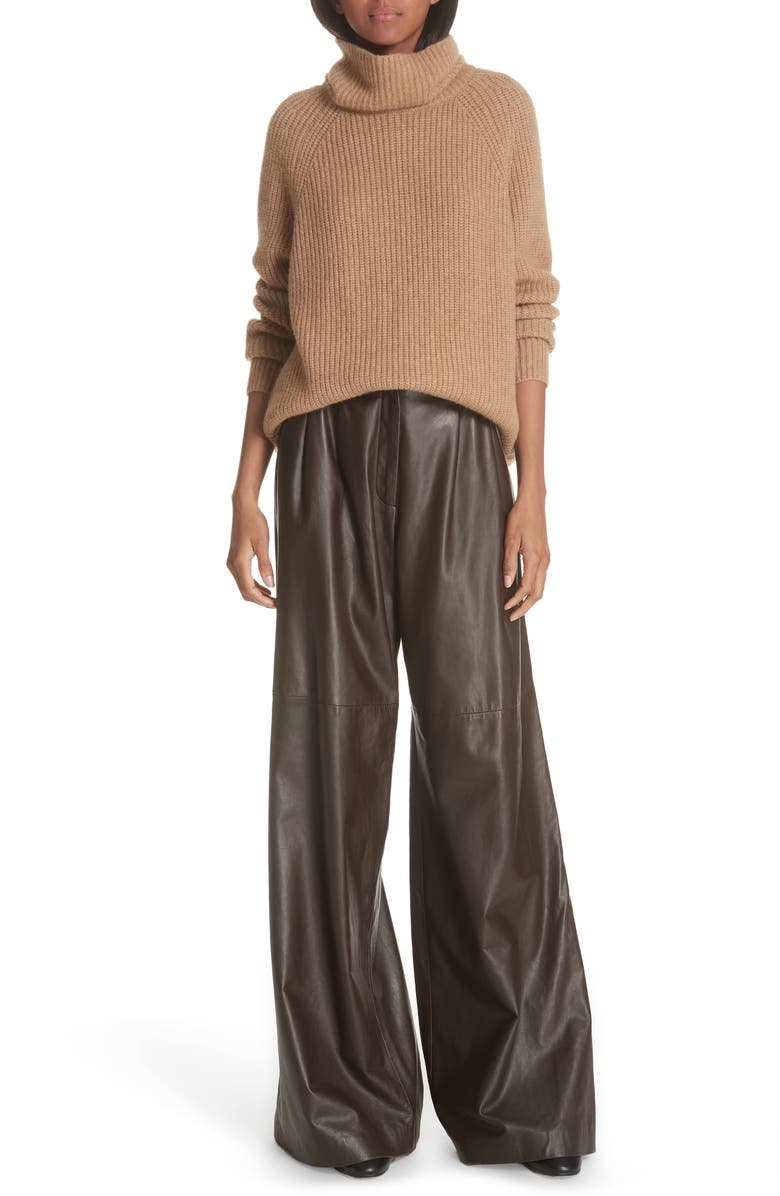 Nili Lotan Anitra Rib Knit Turtleneck Sweater, Alternate, color,