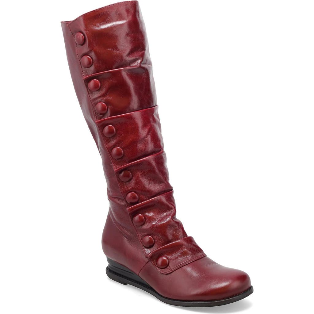 Miz Mooz Bobbie Mid Calf Boot In Red
