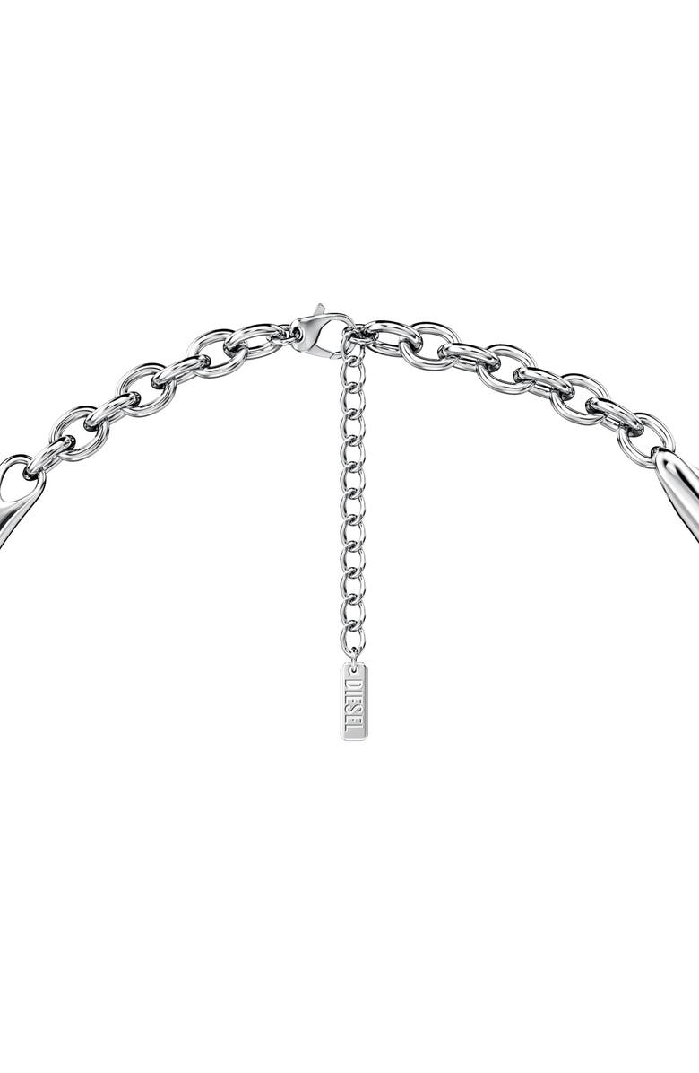 DIESEL<sup>®</sup> Elongated Link Chain Necklace, Alternate, color, Silver