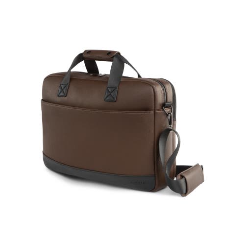 Bugatti Central Briefcase In Brown