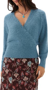 Karen Kane Eyelash Wrap Sweater