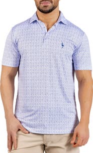 TailorByrd Bottoms Up Print Performance Polo