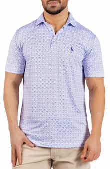 Bottoms Up Print Performance Polo