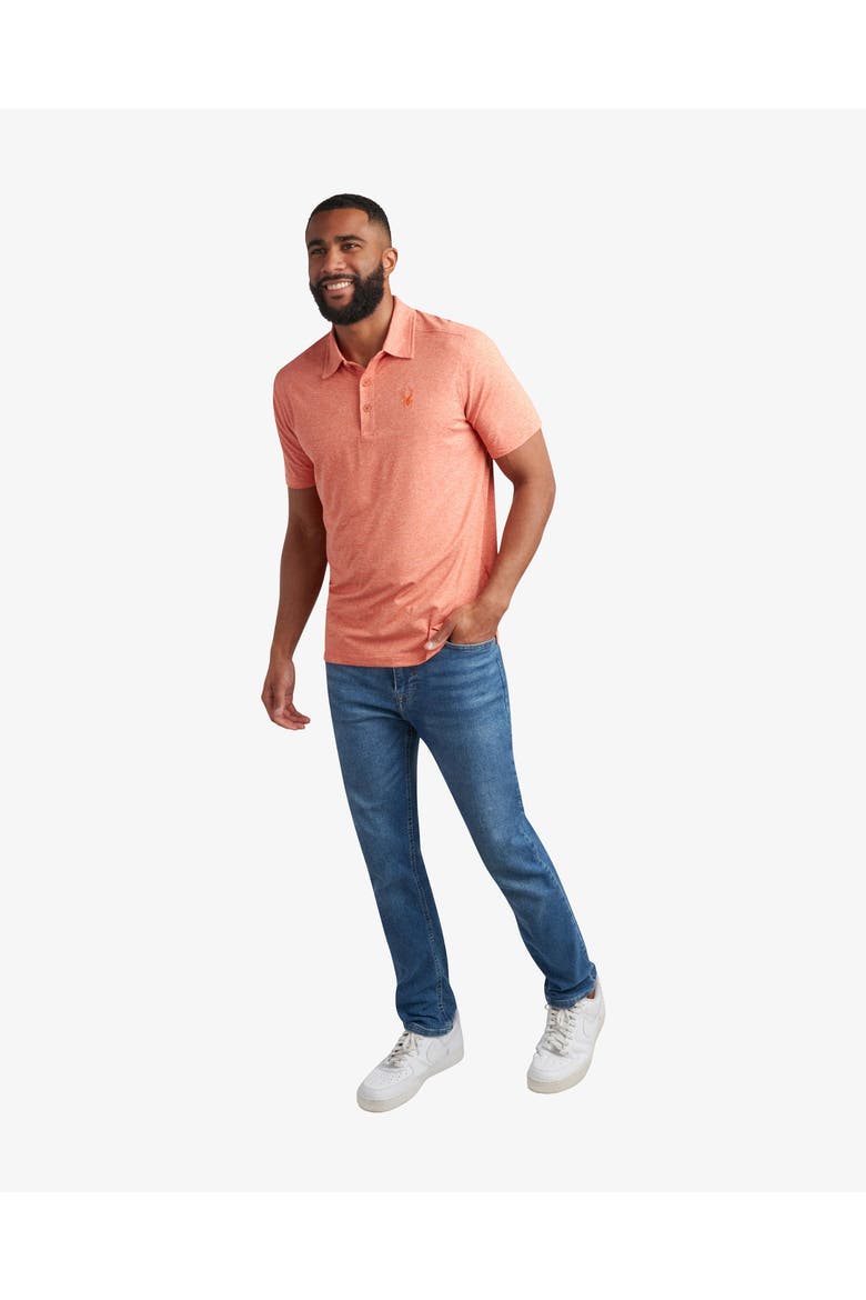 Men Short Sleeve Polo Jersey, Alternate, color, Burnt orange