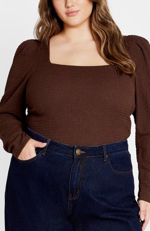 Jacqueline Texture Top (Plus)
