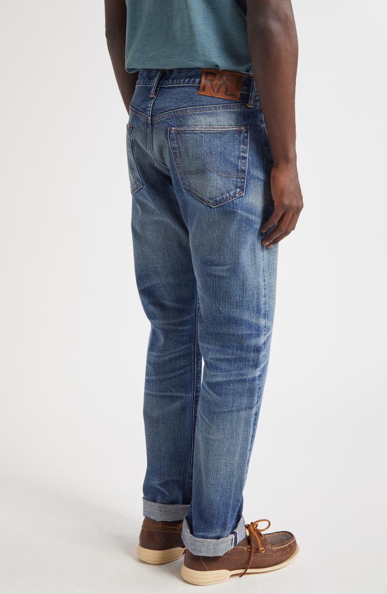 Double RL Slim Fit Jeans, Alternate, color, Hillsview Wash