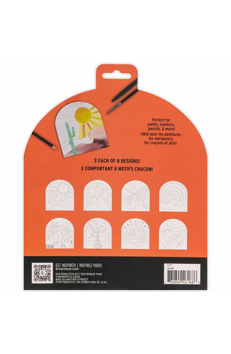 Brea Reese Vivid Vivid by Brea Reese Mixed Media Coloring Pad, Boho, 24 Shaped Sheets, Alternate, color, 