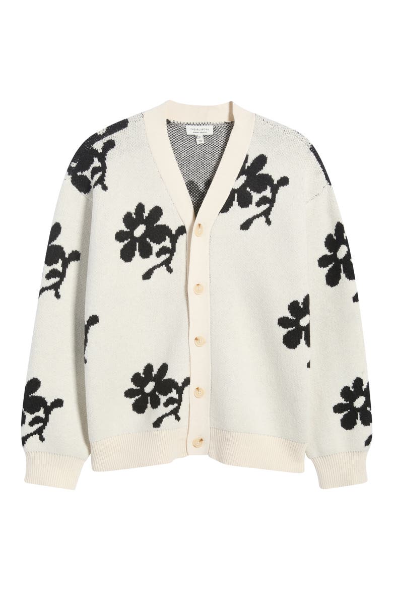 Dia Intarsia Knit Cardigan, Main, color, TURTLEDOVE