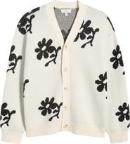 CASUAL FRIDAY Dia Intarsia Knit Cardigan
