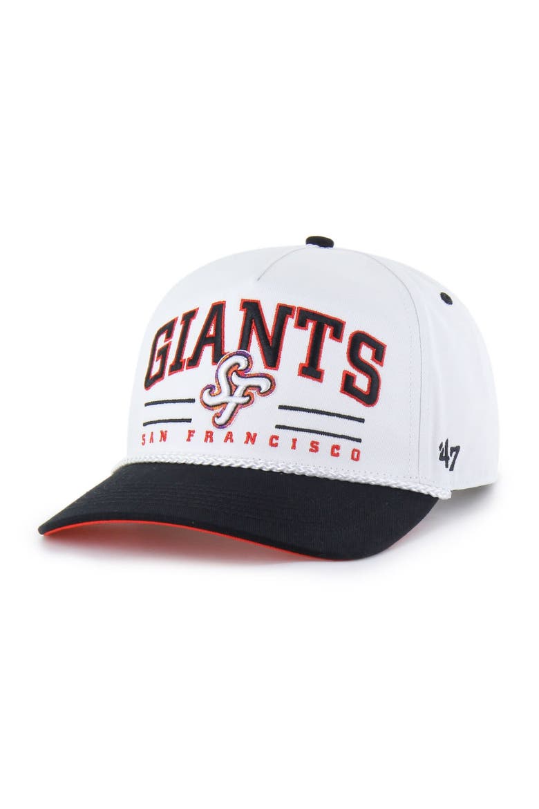 Men's '47  White San Francisco Giants City Connect Roscoe Hitch Adjustable Hat, Main, color, White