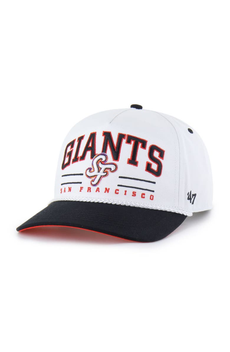 '47 Men's '47  White San Francisco Giants City Connect Roscoe Hitch Adjustable Hat, Main, color, White