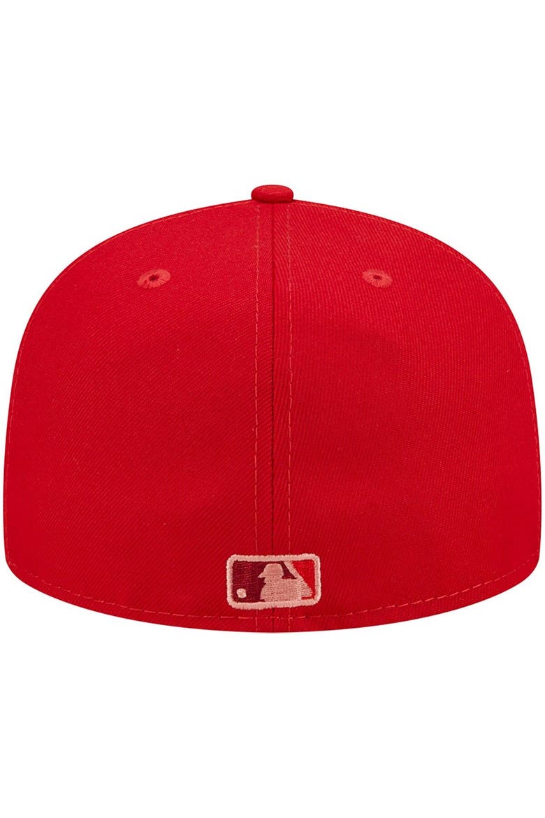Men's New Era Red St. Louis Cardinals Monochrome Camo 59FIFTY Fitted Hat, Alternate, color, Red