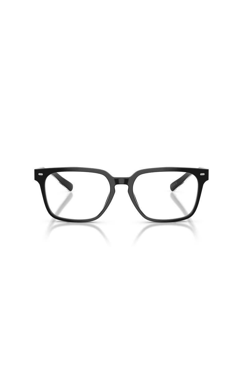 Brooks Brothers 54mm Rectangle optical glasses, Alternate, color, Black