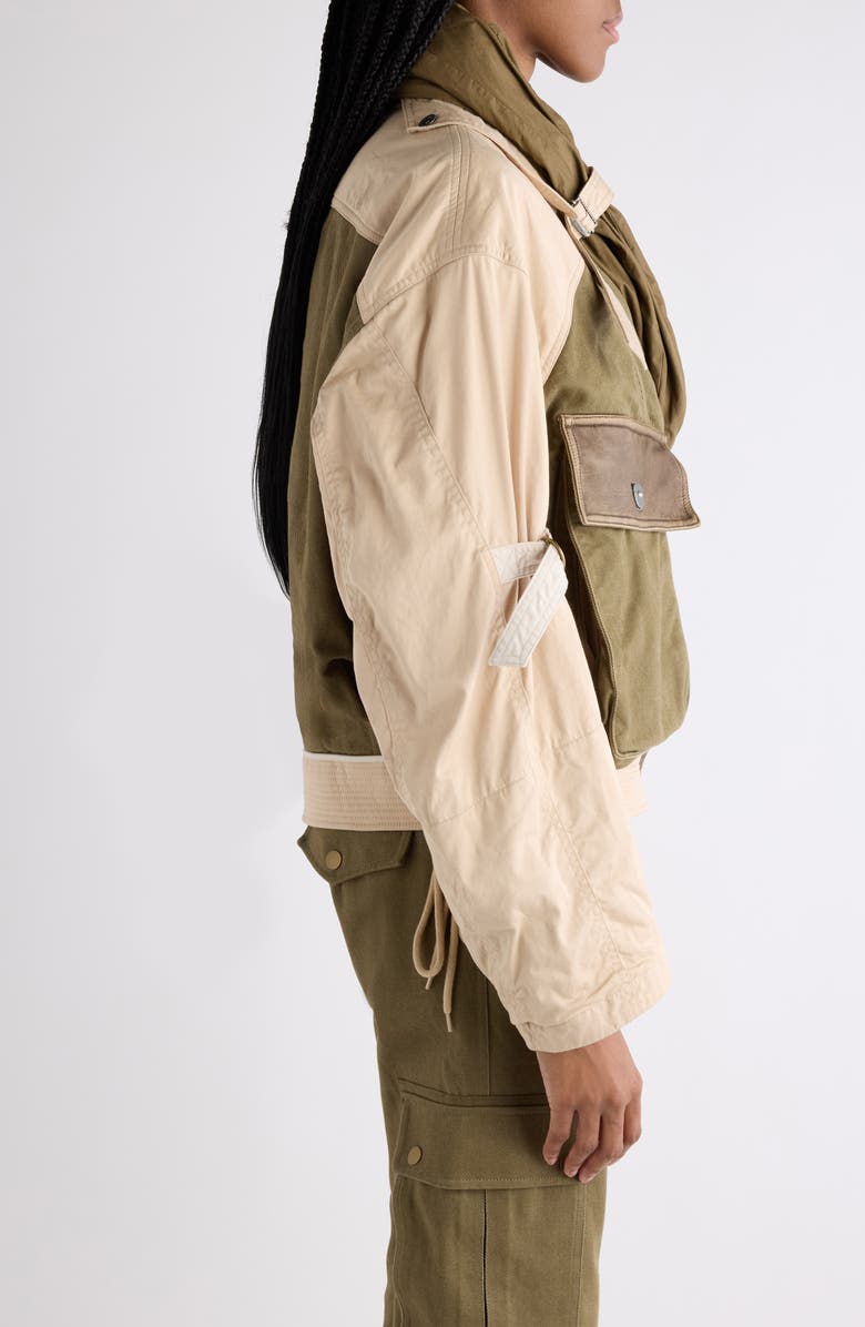 Isabel Marant Julissa Utiltiy Jacket, Alternate, color, Khaki