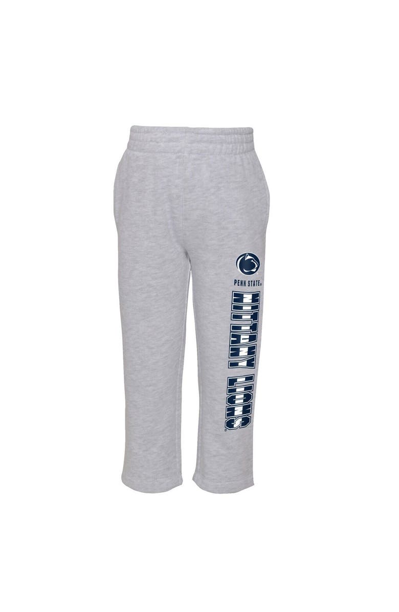 Outerstuff Infant Heather Gray/Navy Penn State Nittany Lions Playmaker Pullover Hoodie & Pants Set, Alternate, color, 