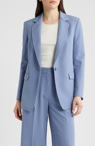 BOSS Jabla One-Button Crepe Blazer