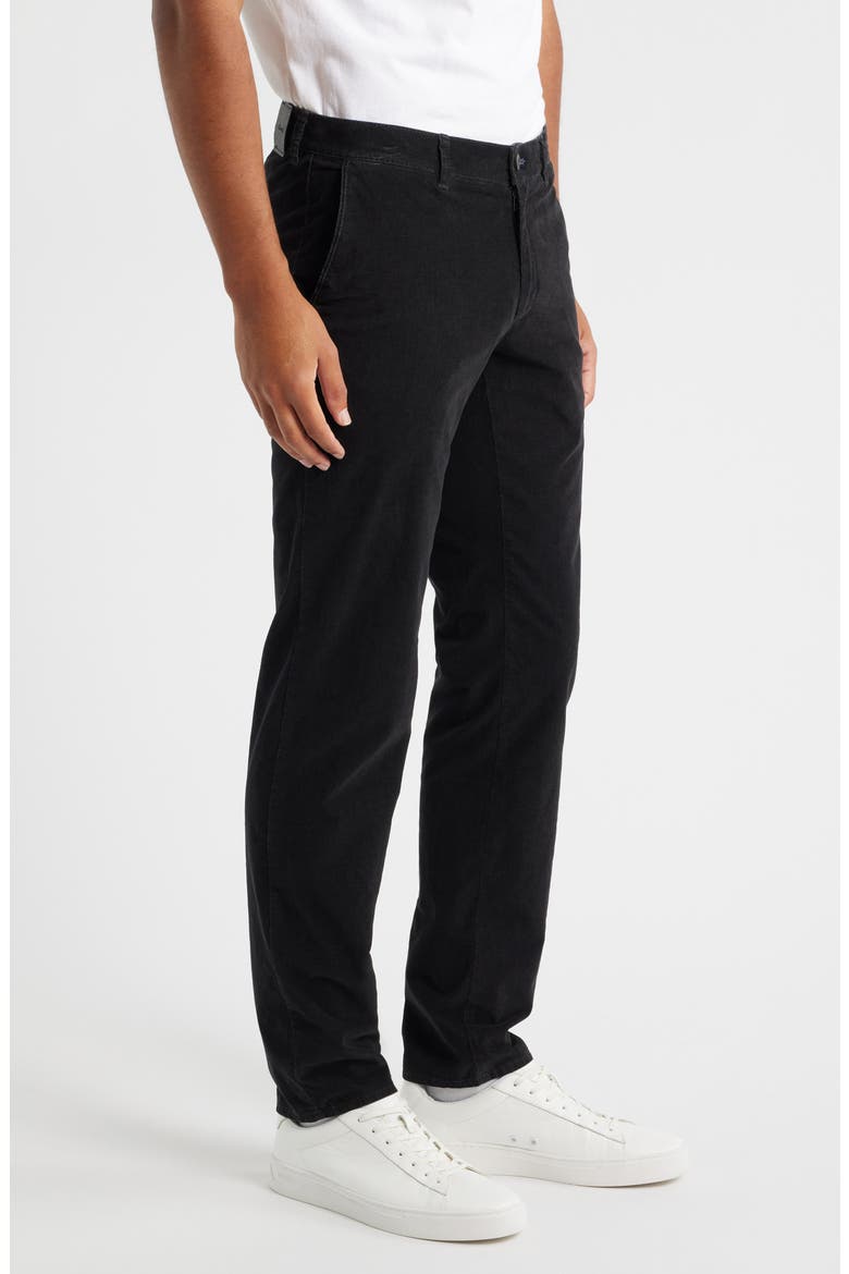 Fabio Flat Front Stretch Corduroy Pants, Alternate, color, ANTHRACITE