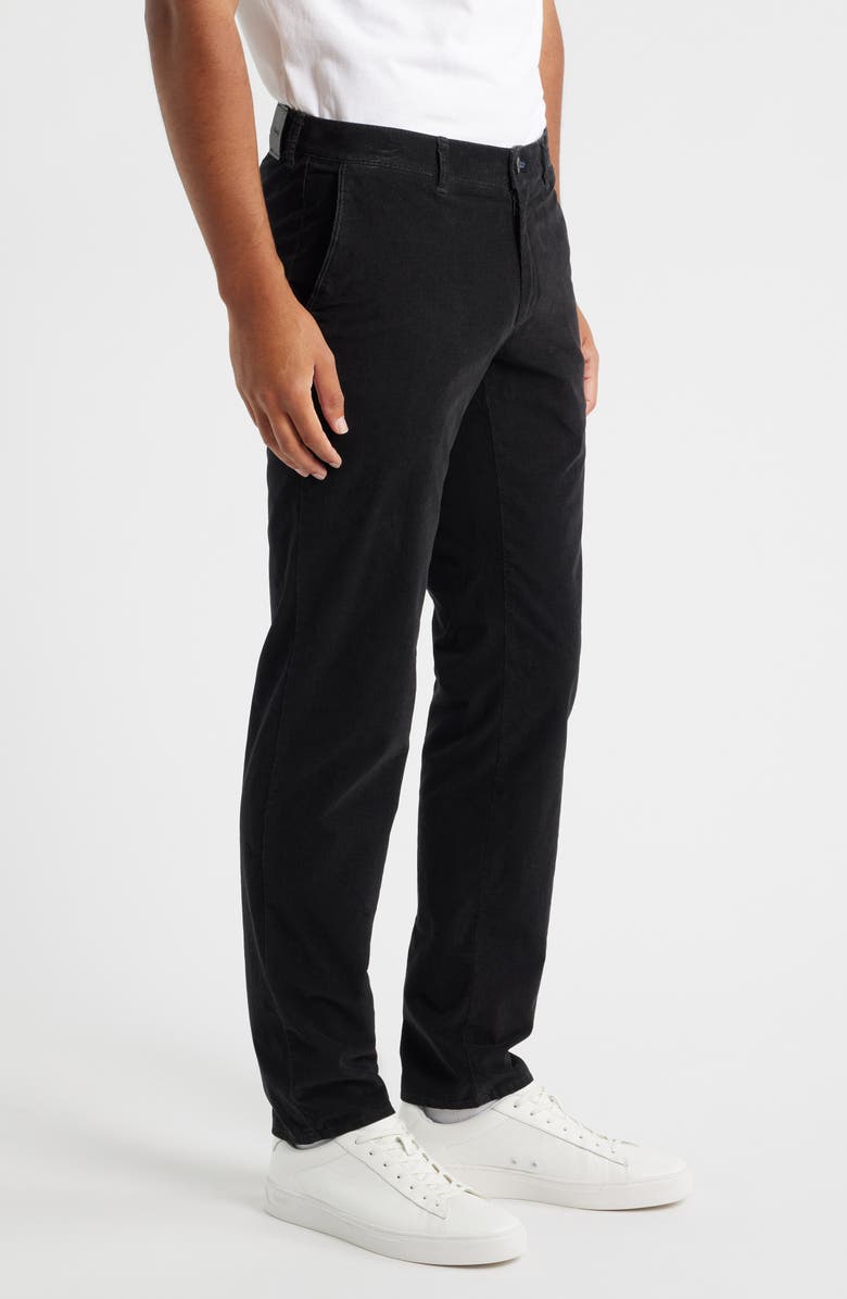 Brax Fabio Flat Front Stretch Corduroy Pants, Alternate, color, Anthracite