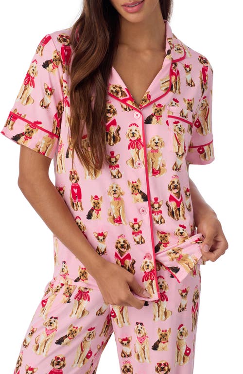Room Service Pjs Print Pajamas In Pink