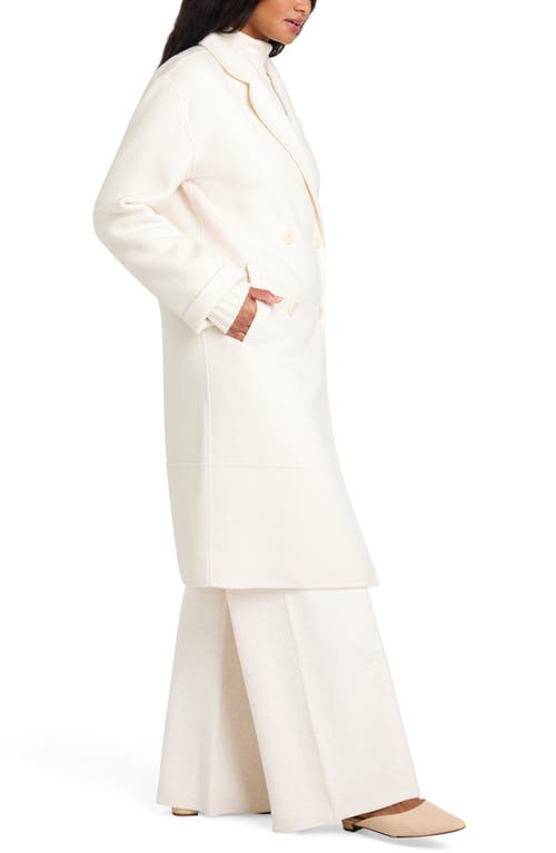 Splendid X @cellajaneblog Double Breasted Wool Blend Coat In White