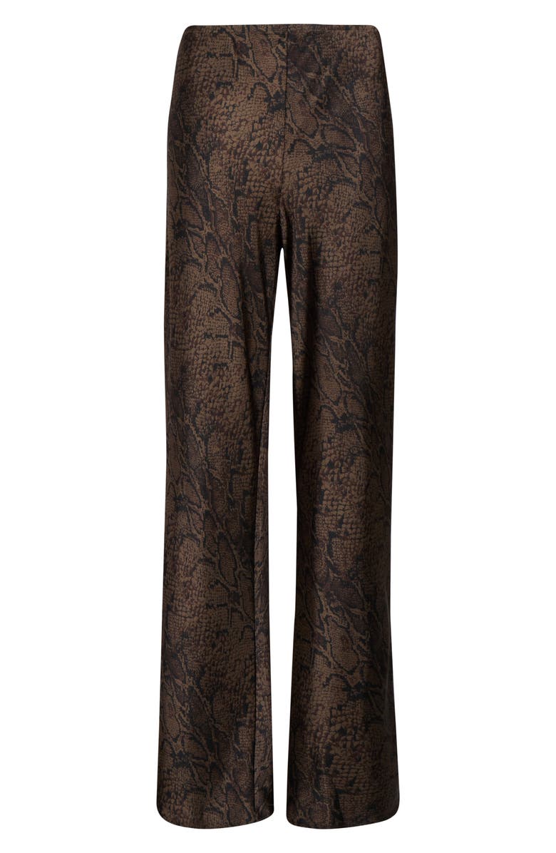 Reformation Gale High Waist Satin Pants, Alternate, color, Venom