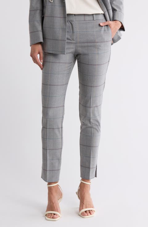Tachy Windowpane Tapered Leg Pants