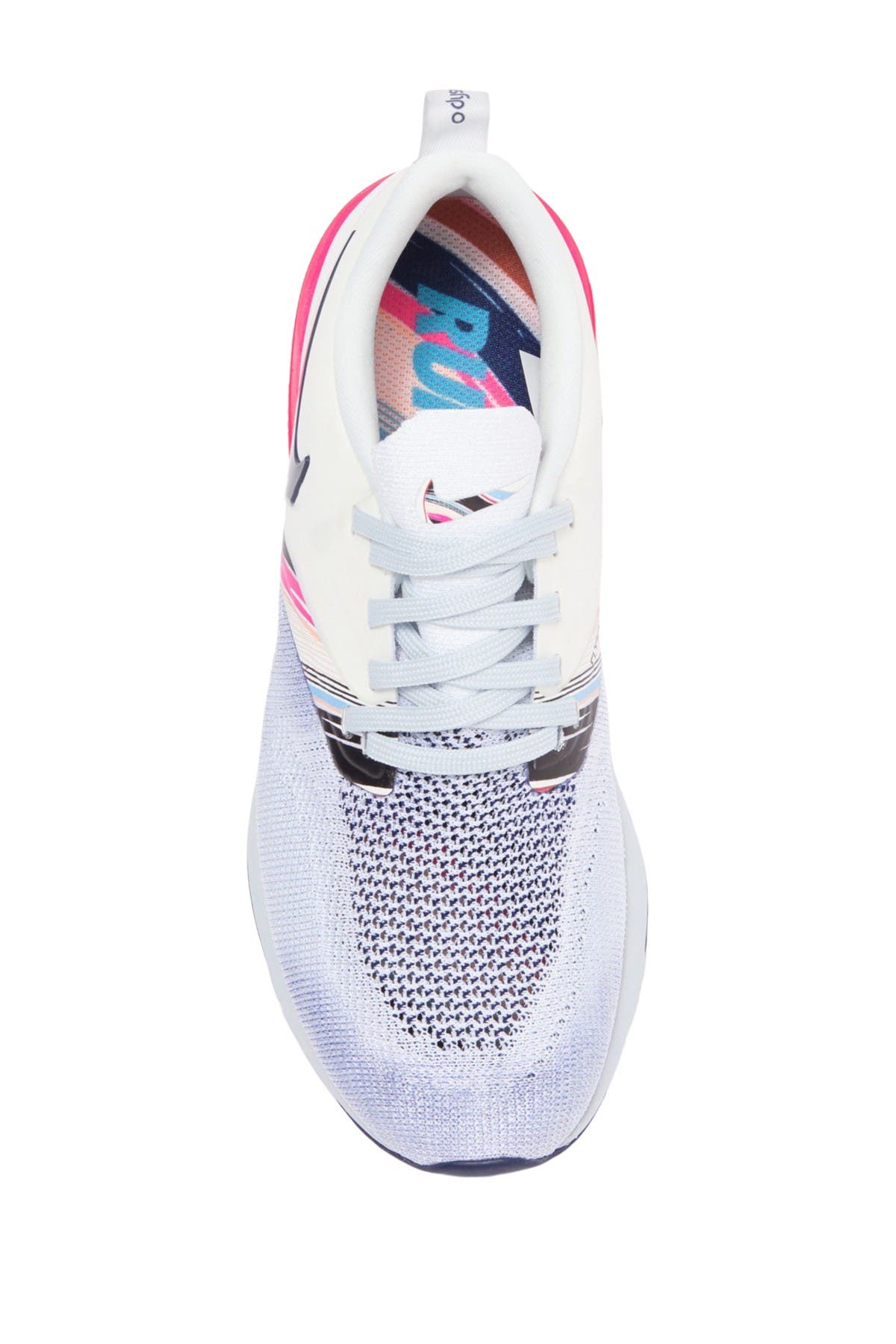 Odyssey React 2 Flyknit Running Shoe, Alternate, color, 146 WHITE/BLUE VOID-HYPER PINK