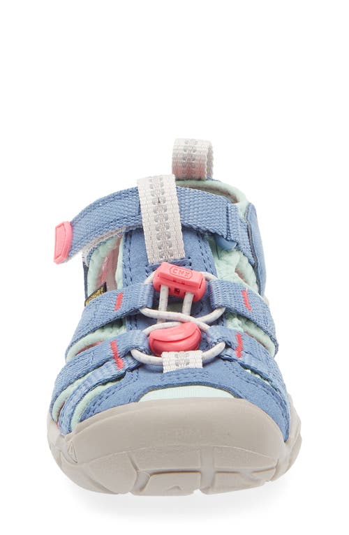 Keen Kids' Seacamp Ii Cnx Water Friendly Sandal In Coronet Blue/hot Pink