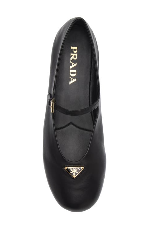 Logo Leather Mary Jane