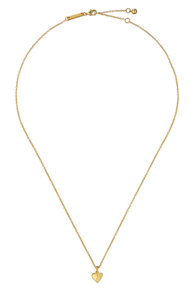 Alicia Abstract Heart Pendant Necklace, Alternate, color, GOLD TONE