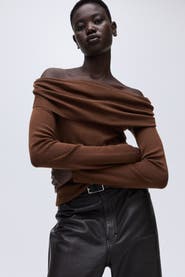 H&M Off-the-shoulder Jumper