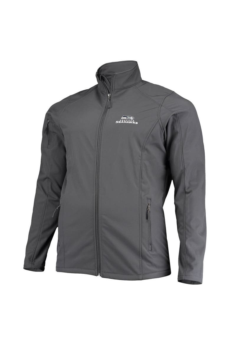 Men's Dunbrooke Gray Seattle Seahawks Big & Tall Sonoma Softshell Full-Zip Jacket, Alternate, color, Gray