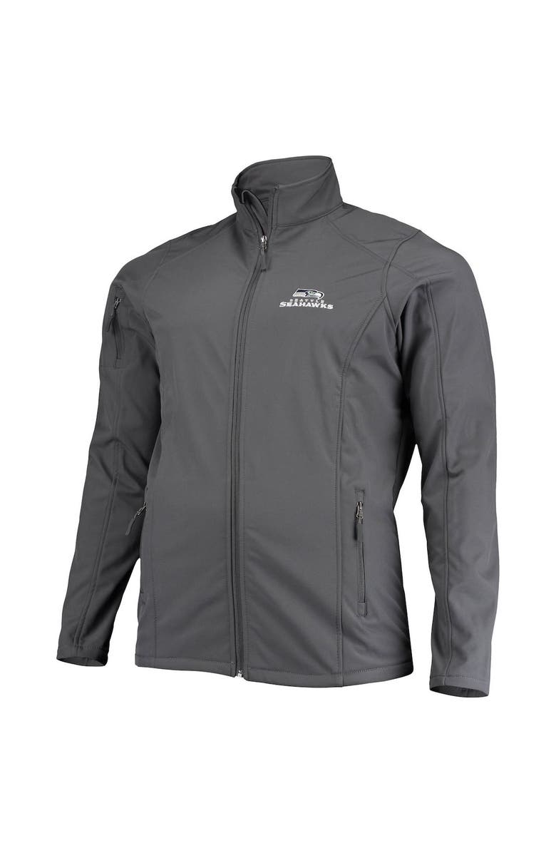 DUNBROOKE Men's Dunbrooke Gray Seattle Seahawks Big & Tall Sonoma Softshell Full-Zip Jacket, Alternate, color, Gray