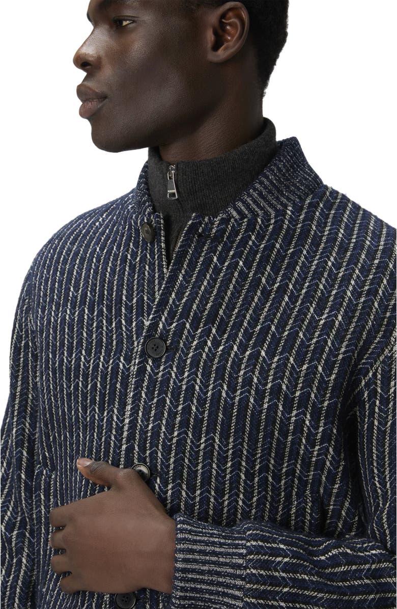 Missoni Zigzag Bomber Jacket, Alternate, color, Blue & Grey