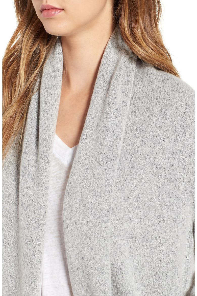 Cocoon Knit Cardigan, Alternate, color, GREY MEDIUM HEATHER